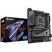 (image for) Gigabyte B760 AORUS ELITE AX Intel 1700 Socket Motherboard, ATX, 4x DDR5 Slots, 3x M.2 Sockets, 2x USB-C Port, Fitted I/O Shield, 2.5GbE LAN, Wi-Fi 6E, 1x DisplayPort / 1x HDMI Port