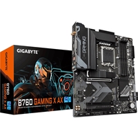 (image for) Gigabyte B760 GAMING X AX Intel 1700 Socket Motherboard, ATX, 4x DDR5 Slots, 3x M.2 Sockets, 2x USB-C Port, Fitted I/O Shield, 2.5GbE LAN, Wi-Fi 6E, 1x DisplayPort / 1x HDMI Port