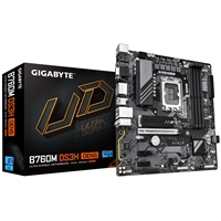 Gigabyte B760M DS3H GEN5 Intel 1700 Socket Motherboard, Micro-ATX, 4x DDR5 Slots, 2x M.2 Sockets, 2.5GbE LAN, 1x D-Sub / 1x DisplayPort / 1x HDMI Port