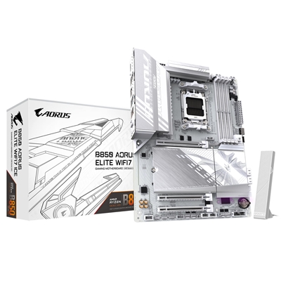 Gigabyte B850 AORUS ELITE WIFI7 ICE Amd Am5 Socket Motherboard Atx 4X Ddr5 Slots