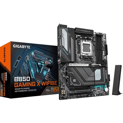 Gigabyte B850 GAMING X WIFI6E AMD AM5 Socket Motherboard, ATX, 4x DDR5 Slots, 3x M.2 Sockets, Fitted I/O Shield, 2.5GbE LAN, Wi-Fi 6E, 1x DisplayPort / 1x HDMI Port