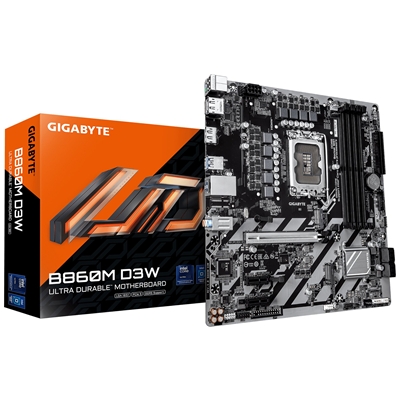 Gigabyte B860M D3W Intel 1851 Socket Motherboard Micro-Atx 4X Ddr5 Slots 2X M.2