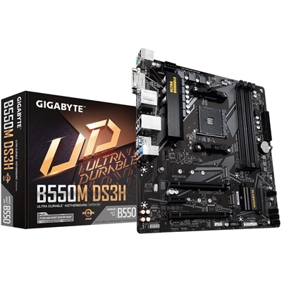 Gigabyte B550M DS3H Amd Socket Am4 Micro Atx Dvi/Hdmi Usb 3.2 M.2 Motherboa