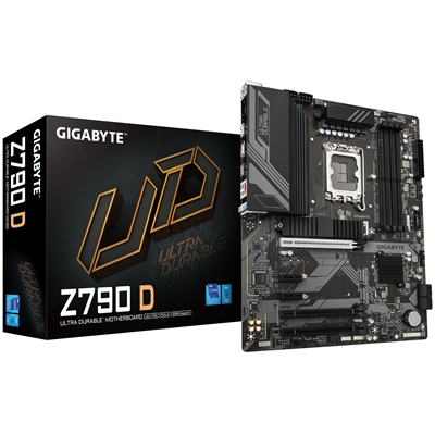 Gigabyte Z790 D Ultra Durable Intel 1700 Socket Motherboard, ATX, 4x DDR5 Slots, 3x M.2 Sockets, 2.5GbE LAN, 1x DisplayPort / 1x HDMI Port