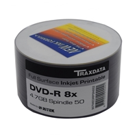 Ritek Traxdata Dvd-r 8x 50pk Boxed Printable Ritek 8x 50pk - Tgt01