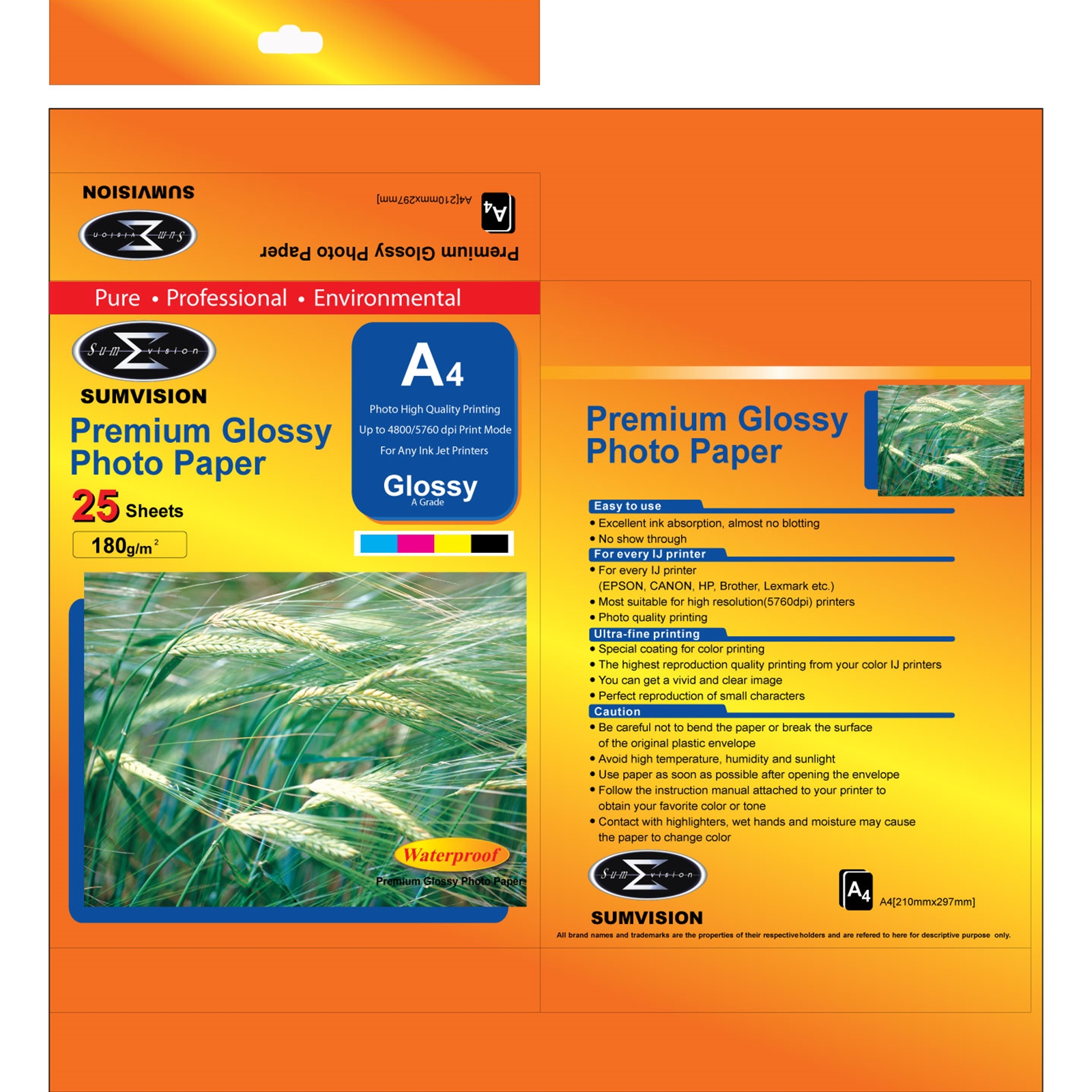 (image for) Sumvision A4 180gsm (25 pack) Glossy Photo Paper