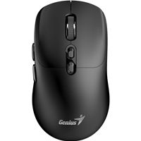 Genius AI Copilot Wireless Bluetooth Silent Mouse, Blutooth & 2.4 GHz, Adjustable DPI levels up to 16000 DPI, 7 Button with Scroll Wheel, Black — Mice for UK schools