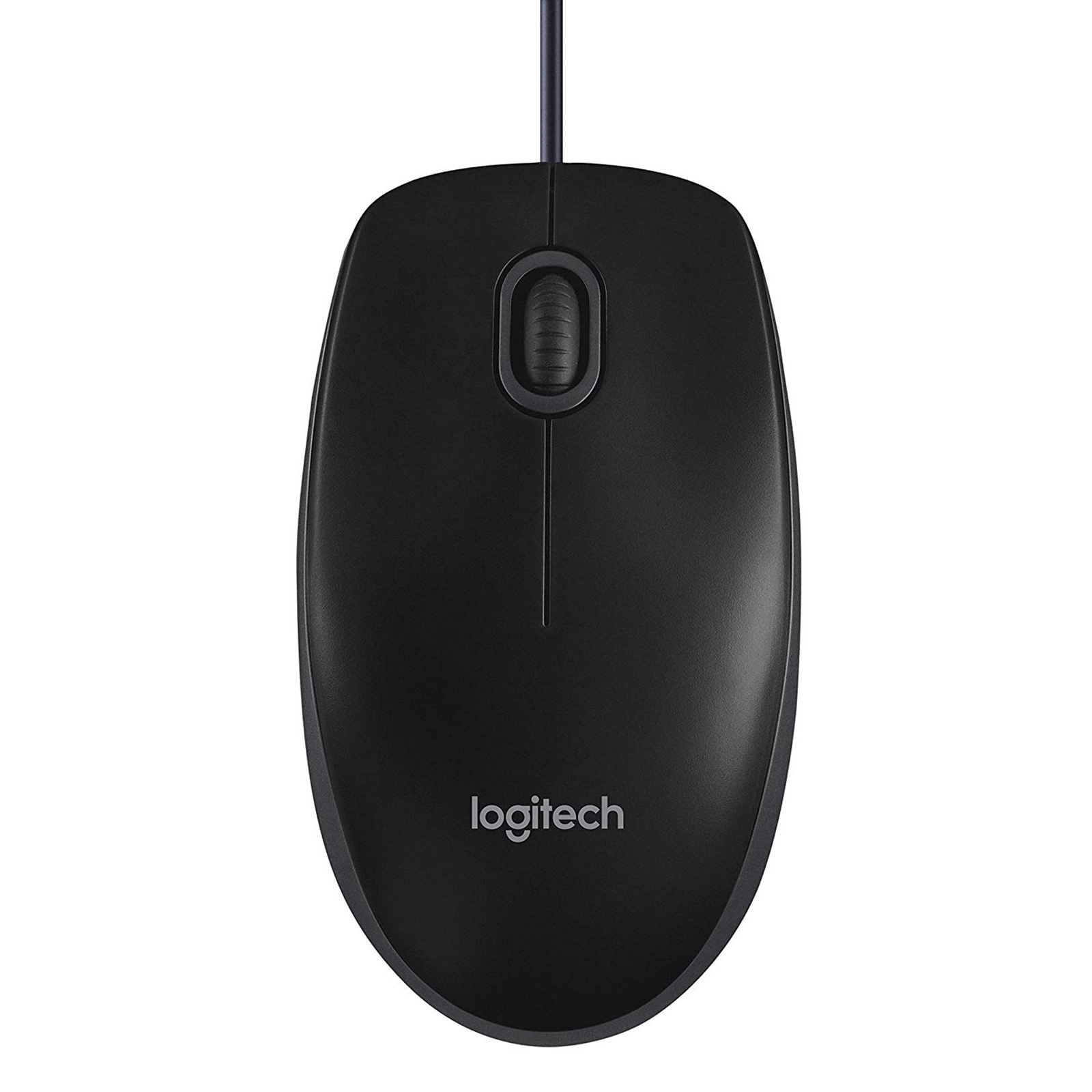 (image for) Logitech B100 Wired USB Mouse, 3-Buttons, 1000dpi and Optical Tracking, Ambidextrous Design for PC, Mac and Laptop, Black