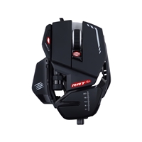 Mad Catz R.A.T. 6+ Gaming Mouse, USB 2.0, Adjustable Wieght and Palm Rest, Ergonomic Design, Adjustable up to 12000 DPI with Gaming-grade Pixart PMW 3360 Optical Sensor and 11 Programmable Buttons