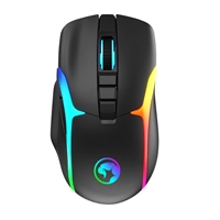 Marvo Scorpion M729W  Wireless Gaming Mouse, Rechargeable, RGB with 7 Lighting Modes, 6 adjustable levels up to 4800 dpi, Gaming Grade Optical Sensor with 7 Buttons, Black