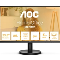 (image for) AOC 24B3HA2 23.8 Inch Full HD IPS Monitor, WLED, VGA, HDMI, Speakers, VESA, 100Hz, 1ms, Speakers, Internal PSU