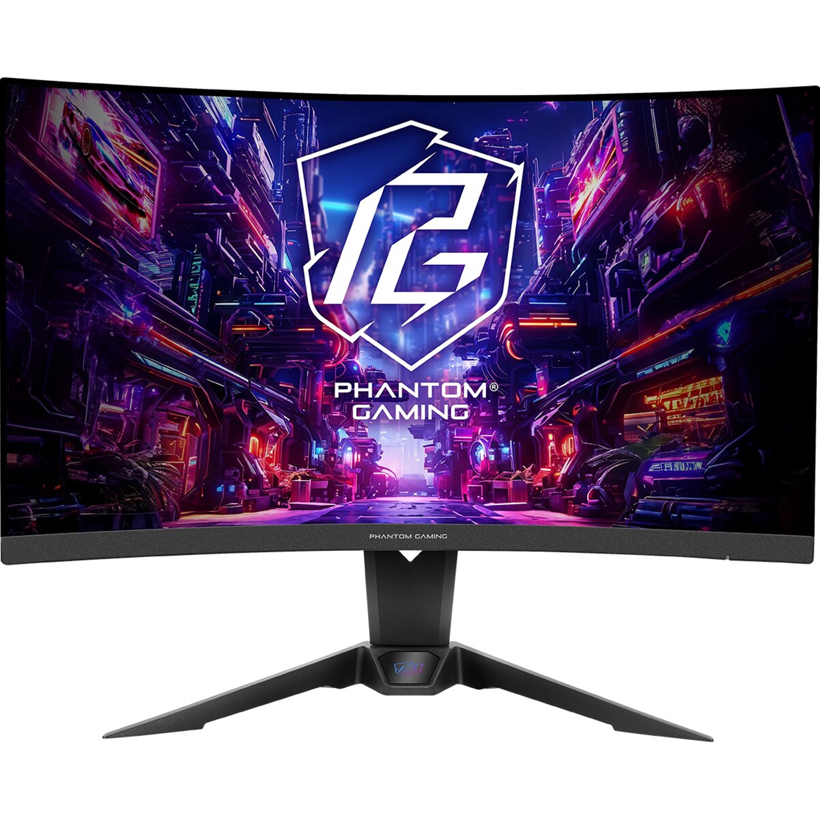 ASRock Phantom Gaming PG27QRT2A 27 Inch QHD (2560 x 1440) Curved (1500R) VA Gaming Monitor