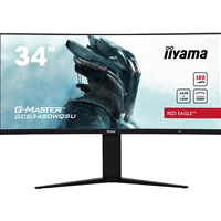 Iiyama G-master Gcb3480wqsu-b1 34 Inch Red Eagle Ultra Wide Curved Gaming Monitor, Black, 3440x1440, 0.4ms, 180hz, Freesync, Hdmi, Display Port, Usb Hub, Speakers, Int Psu, Height Adjustable, Vesa Gcb3480wqsu-b1 - Tgt01