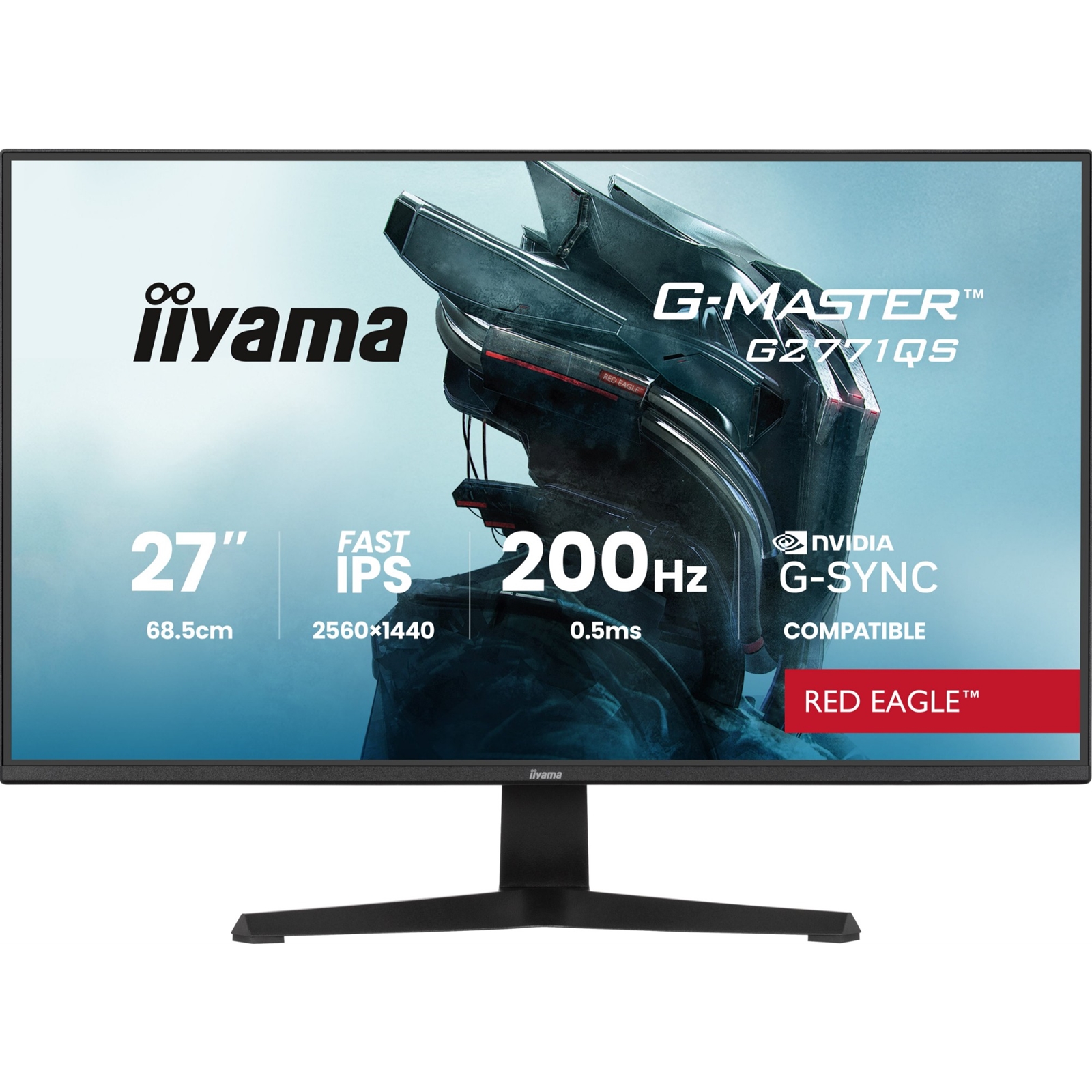 iiyama G-Master Red Eagle gaming monitor G2771QS-B1 27" Black