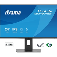 iiyama XB2497HSN-B1 24" IPS LCD USB-C Dock Display with 65W Charging
