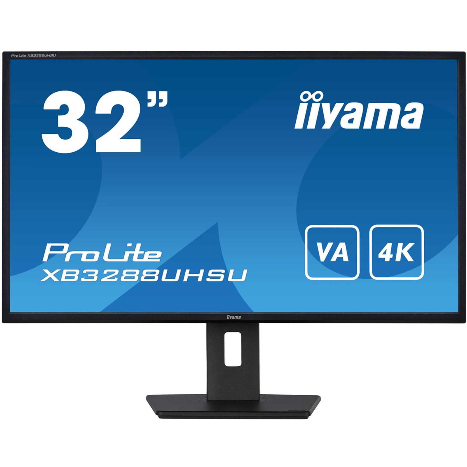 (image for) iiyama PROLITE XB3288UHSU-B5 32 Inch 4K Monitor, IPS, 3ms, 60hz, FreeSync, HDMIx2, Display Port, USB Hub, PIP, Speakers, Int PSU, Height Adjustable, VESA