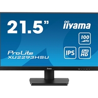 Iiyama Prolite Xu2293hsu-b6 22 Inch Ips Monitor, Full Hd, 1ms, Hdmi, Display Port, Usb Hub, 100hz, Speakers, Black, Int Psu, Vesa Xu2293hsu-b6 - Tgt01