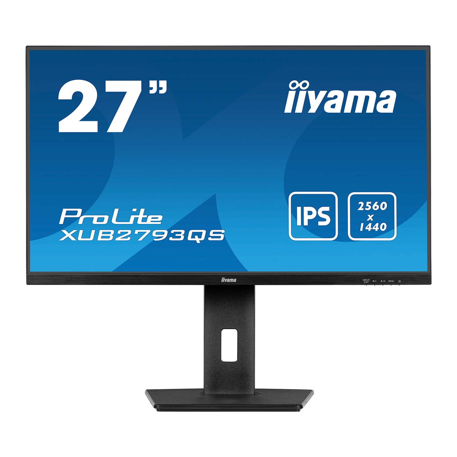 (image for) iiyama Prolite XU2793QS-B6 27 inch IPS Monitor, WQHD, 1ms, HDMI, DisplayPort, 100Hz, Speakers, Black, Internal PSU, VESA