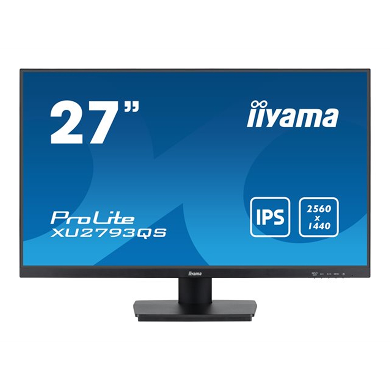 (image for) iiyama Prolite XU2793QS-B7 27 inch IPS Monitor, WQHD, 1ms, HDMI, DisplayPort, 100Hz, Speakers, Black, Internal PSU, VESA