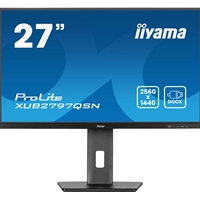 iiyama ProLite XUB2797QSN-B2 27" QHD IPS technology panel with USB-C dock and RJ45 (LAN)