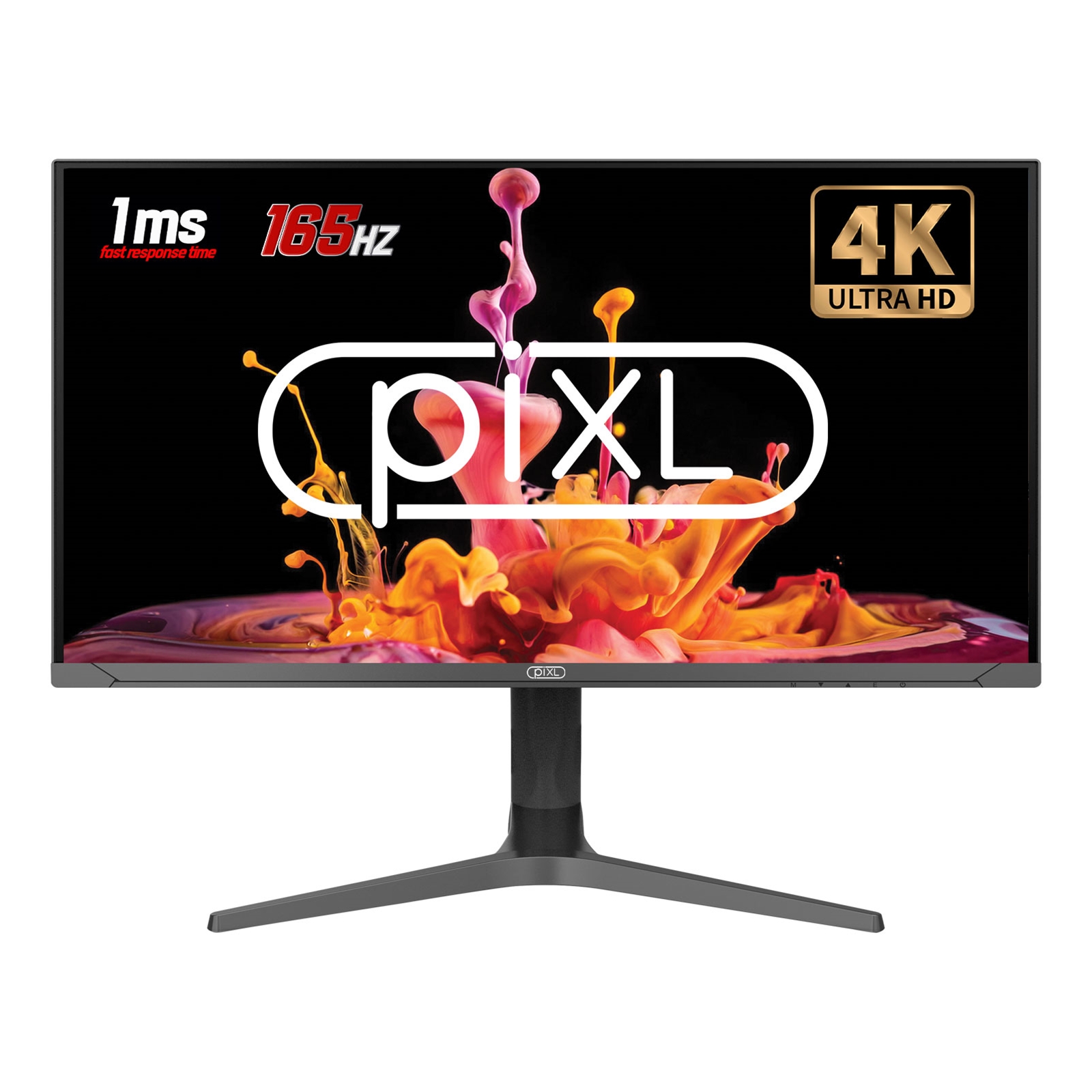 (image for) piXL CM32G7 32 Inch 4K IPS Monitor, 144Hz, 1ms, Frameless, Freesync, G-Sync, HDMI, DisplayPort, USB-C, USB-A x 2 With Audio Port, Black, RGB Lighting, VESA Mount, Height Adjustable, 3 Year Warranty