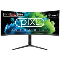 piXL CM34C7 34 Inch 165Hz UWQHD Quad HD Ultrawide Curved Gaming Monitor