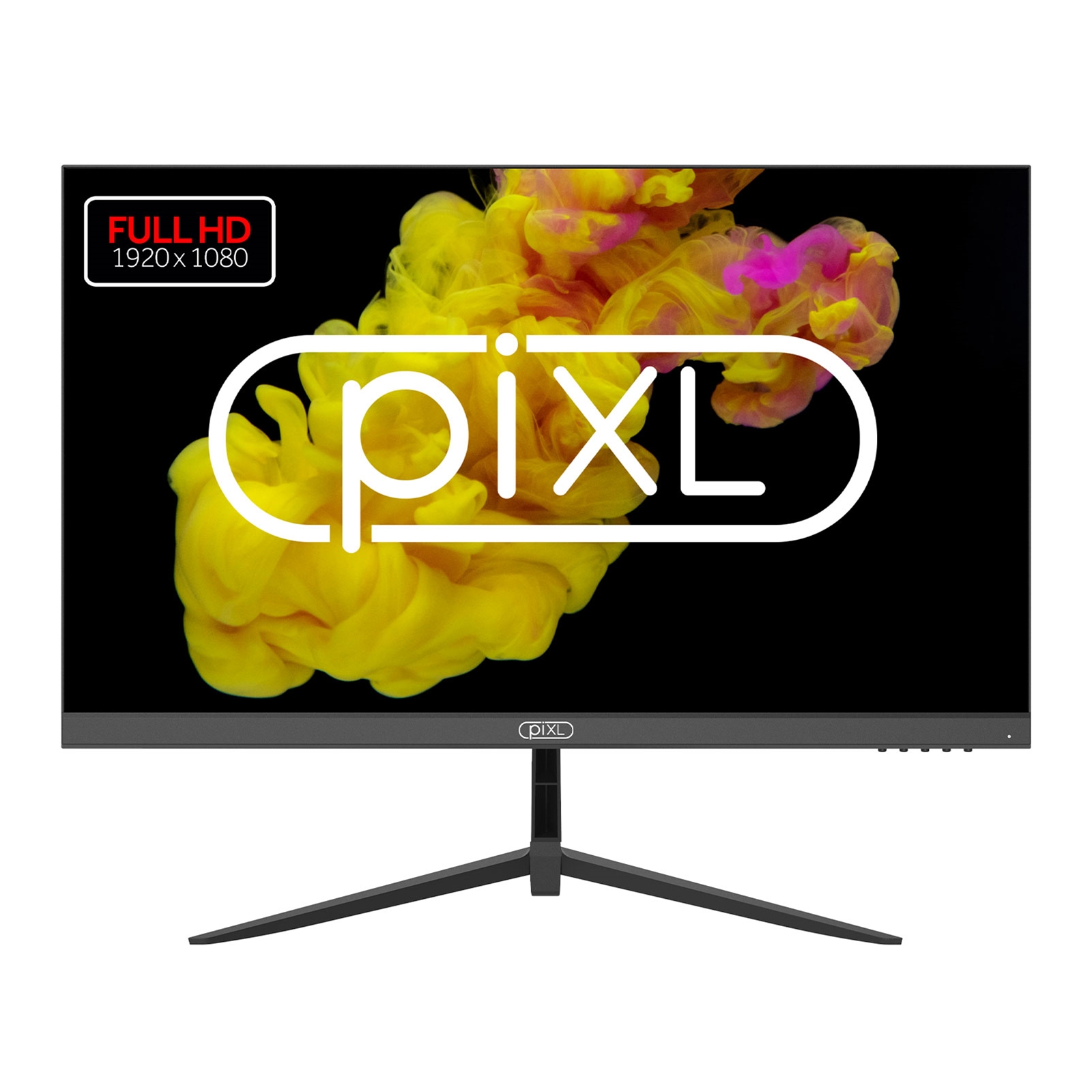 (image for) piXL PX24IVHFPD 24 Inch Frameless Monitor, Widescreen IPS LCD Panel, 5ms Response Time, 100Hz Refresh Rate, Full HD 1920 x 1080, VGA, HDMI, 16.7 Million Colour Support, Black Finish, 3 Year Warranty