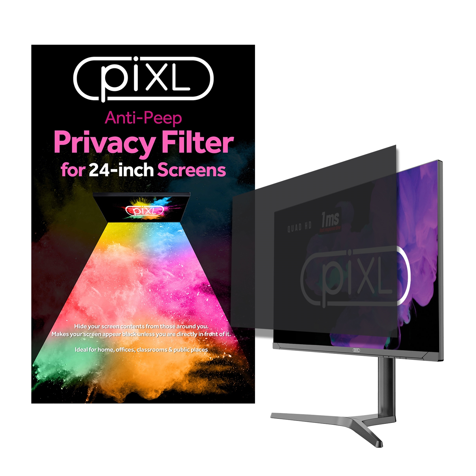 piXL 24-Inch Monitor Security Privacy Screen/ Privacy Filter