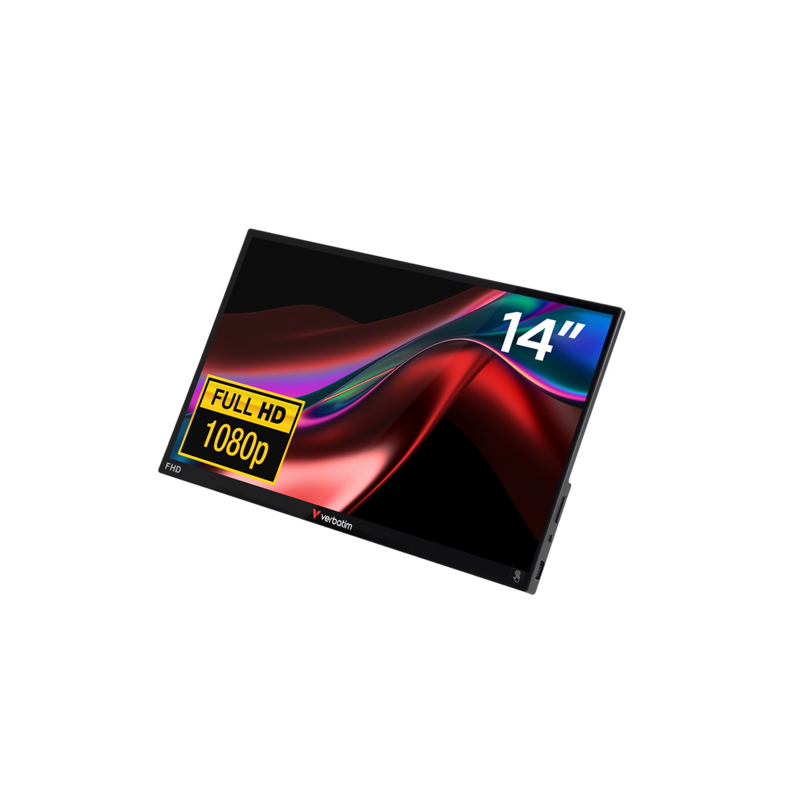 Verbatim (49591) Portable 14" FHD Touchscreen IPS Monitor Aluminium