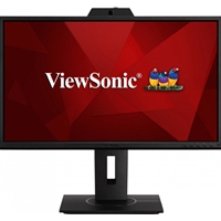 (image for) Viewsonic VG2440V 23 Inch Full HD IPS Monitor, Widescreen, 60Hz, 5ms, VGA, HDMI, DisplayPort, Speakers, Webcam, Height Adjustable