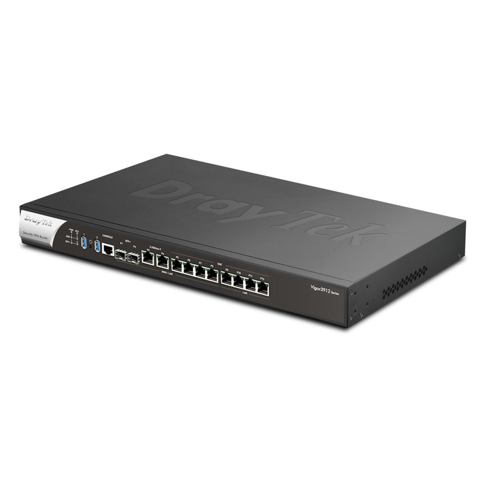 (image for) DrayTek V3912S-K Vigor 3912S Wired 12.5Gb Enterprise Grade Multi-WAN Firewall Router with 256GB SSD for Linux Applications