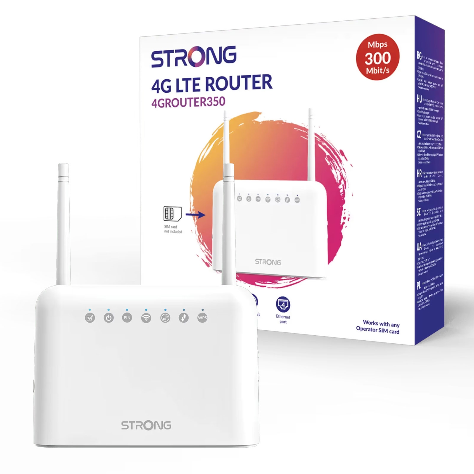 (image for) Strong 4GROUTER350UK 4G LTE CAT4 N300 Unlocked Mobile Broadband Wireless Router