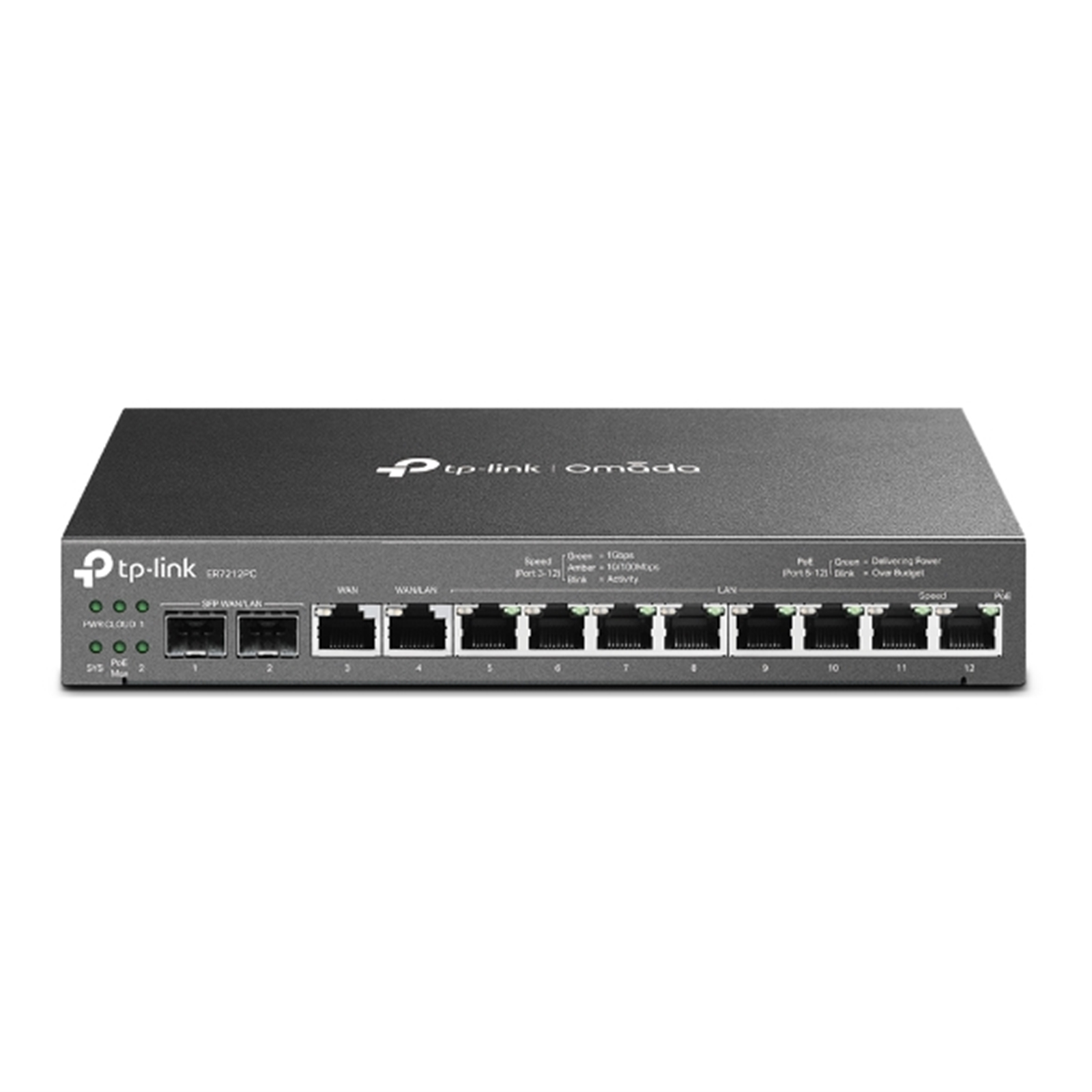 (image for) TP-Link Omada ER7212PC 3-in-1 (Router, POE Switch and Omada Controller) Gigabit VPN Router