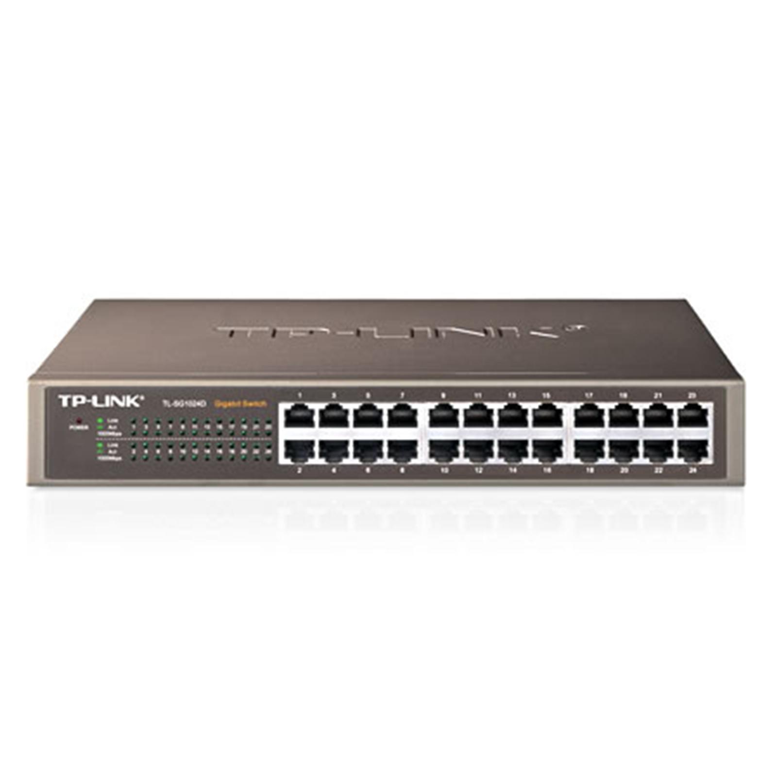 (image for) TP-Link TL-SG1024D 24-Port Metal Gigabit Desktop/Rackmount Network Switch