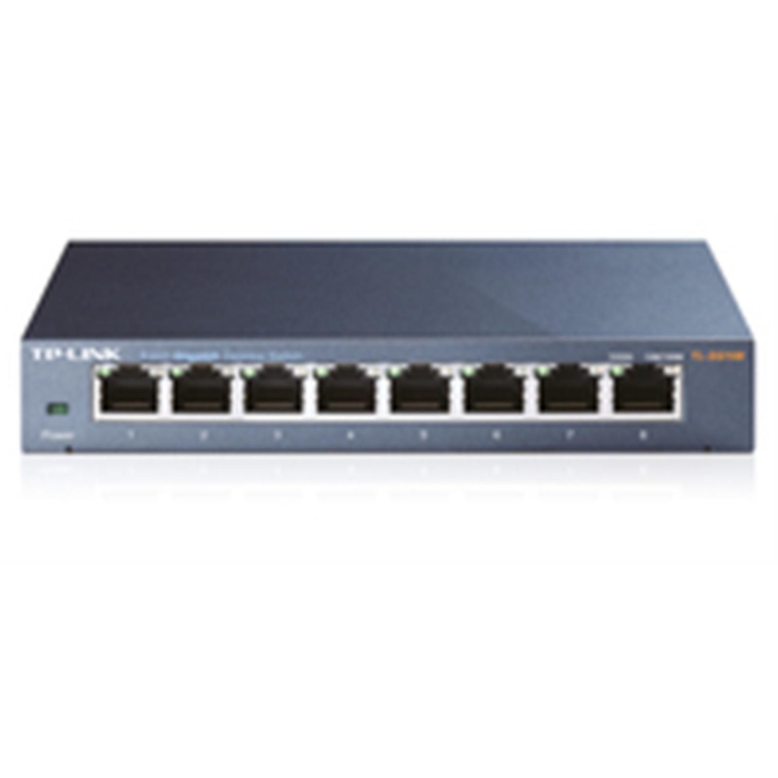 (image for) TP-Link TL-SG108 8-Port Gigabit Desktop Switch Steel Case