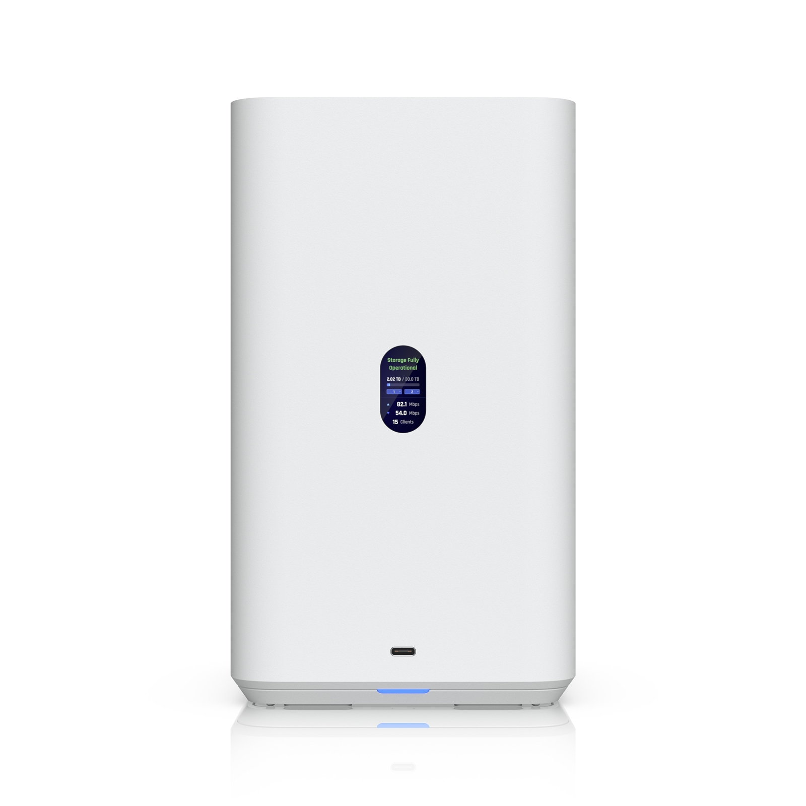 Ubiquiti UNAS-2-W UniFi NAS 2 Bay 2.5GbE RJ45 Network Attached Storage Device (White)