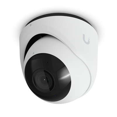 Ubiquiti UVC-G6-Turret-W All-weather, tamper-resistant 4K PoE camera with a 1/1.8" 8MP image sensor, Multi-TOPS AI Engine, and 3-axis manual adjustment for flexible installation