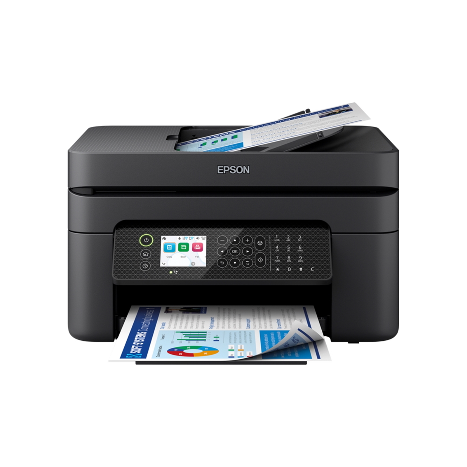 (image for) Epson WorkForce WF-2950DWF C11CK62401 InkJet Printer, Multifunction, A4, WiFi/USB, Fax, Duplex, LCD Touchscreen