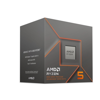 AMD Ryzen 5 8500G 3.7GHz 6 Core AM5 Processor, 12 Threads, 3.5GHz up to 5.0GHz Boost, 22MB Cache, with Wraith Stealth Cooler, Radeon Graphics