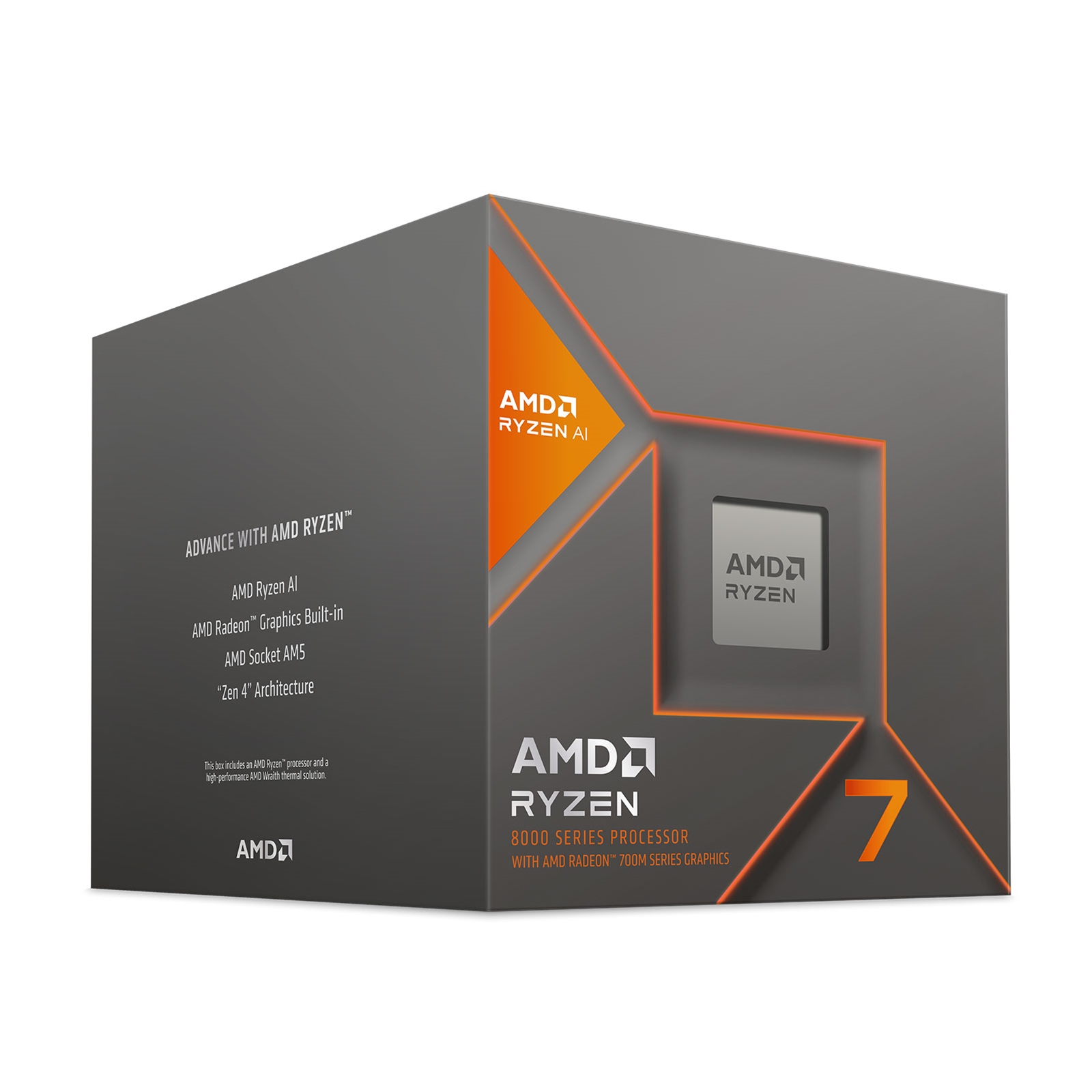 (image for) AMD Ryzen 7 8700G 4.2GHz 8 Core AM5 Processor, 16 Threads, 5.1GHz Boost, Radeon Graphics