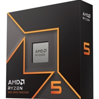 (image for) AMD Ryzen 5 9600X with Radeon Graphics, 6 Core AM5 Processor, 12 Threads, 3.9Ghz up to 5.4Ghz Turbo, 32MB Cache, 65W, No Fan