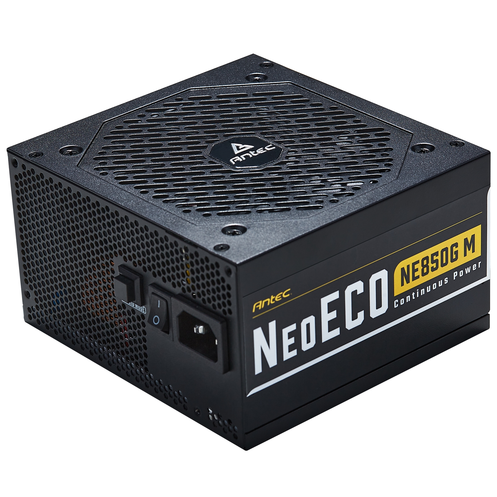 (image for) ANTEC NeoECO NE850G M 850W PSU, 120mm Silent Fan, 80 PLUS Gold, Fully Modular, UK Plug, Heavy-Duty Japanese Capacitors, Hybrid Zero RPM Fan Mode