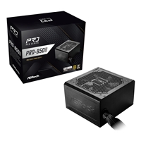 Asrock Pro-850g 850w Atx Power Supply Unit, 80 Plus Gold Certified, 120mm Silent Cooling Fan, High Efficiency Psu 90-uxr085-gngaa2 - Tgt01