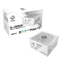 Asrock Sl-1200gw 1200w Atx Power Supply Unit, 80 Plus Gold Certified, 135mm Striped Axial Fdb Fan, High Efficiency Psu 90-uxs120-gfgaba - Tgt01