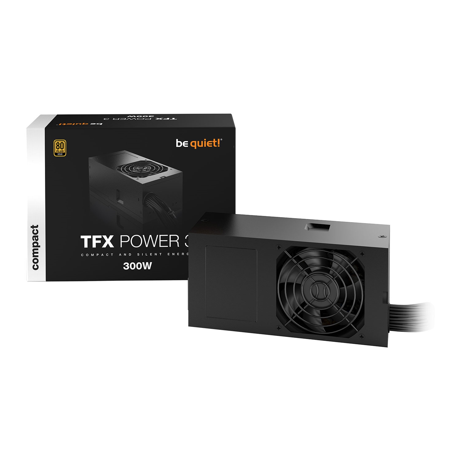 (image for) be quiet! 300W TFX Power 3, 80 PLUS Gold Wired PSU, Dual Rail, 26A +12V, Black, TFX PSU