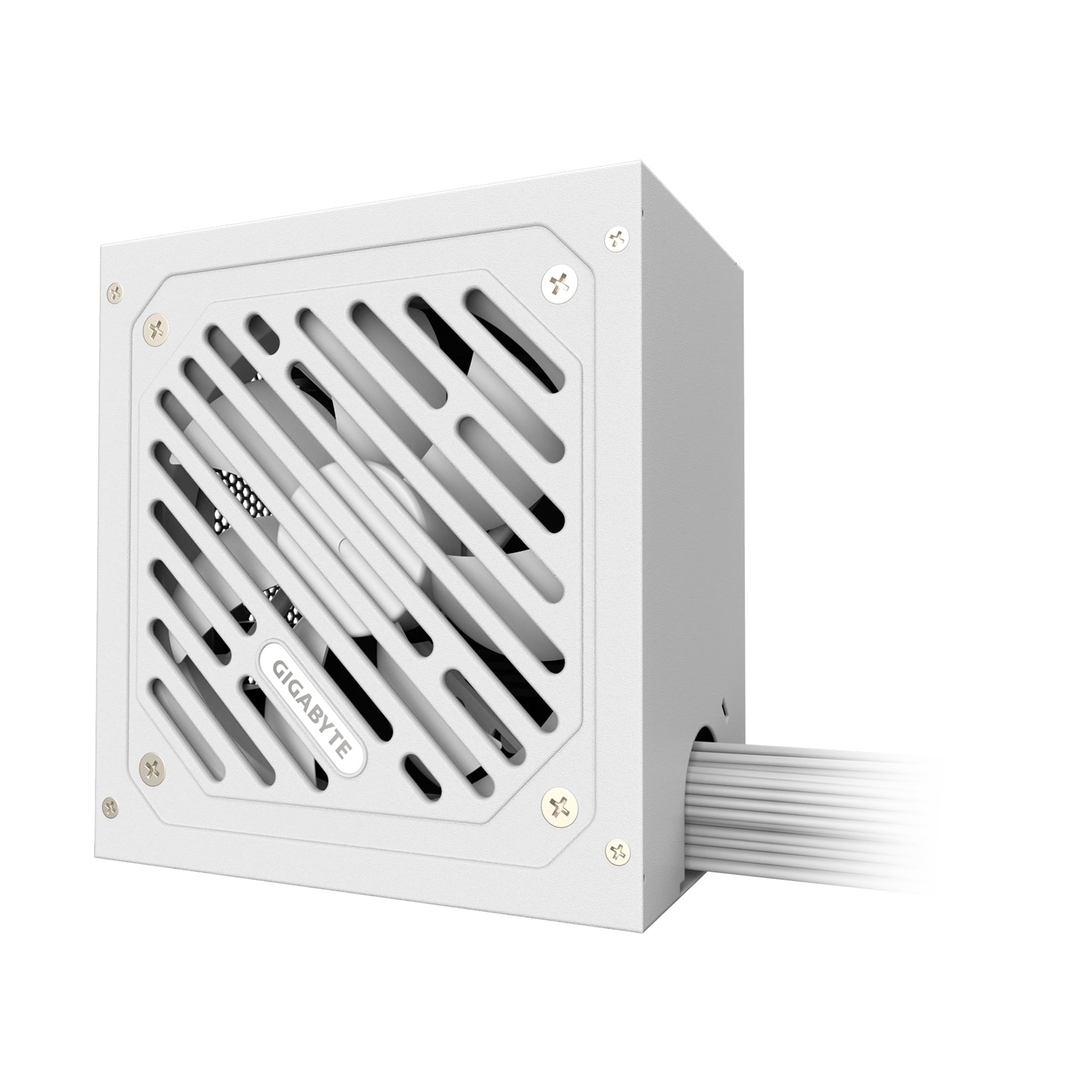 (image for) GIGABYTE GP-P550SS 550W 80 PLUS Silver Certified Power Supply, White - ATX 3.0 Standard, Quiet 120mm Fan, Flat Cable Design, BULK PACK
