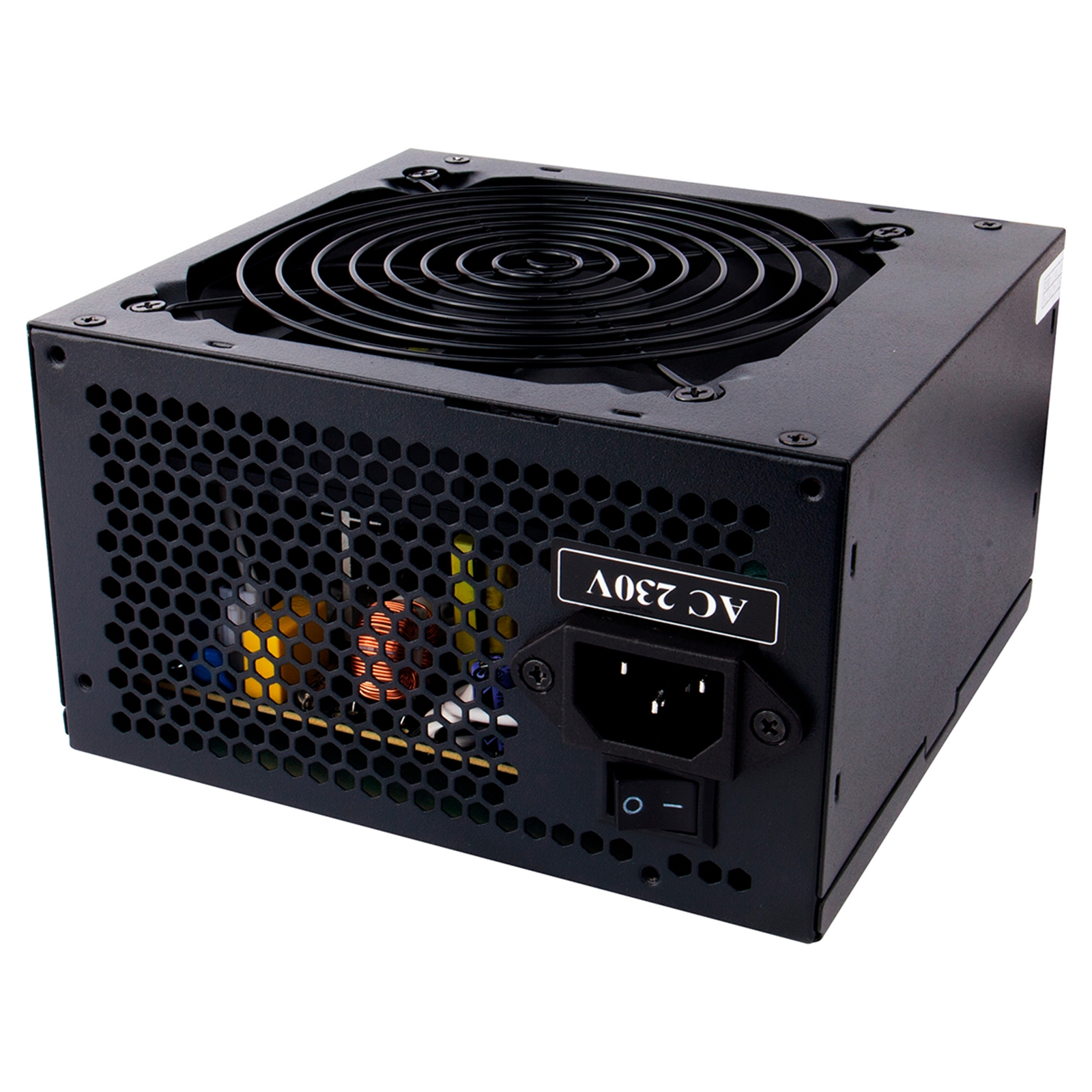 (image for) TARGET 500W Builder Series PSU with 12cm Cooling Fan - Black Edition, High-Efficiency | PFC Certified | CE Compliant | White Box Packaging