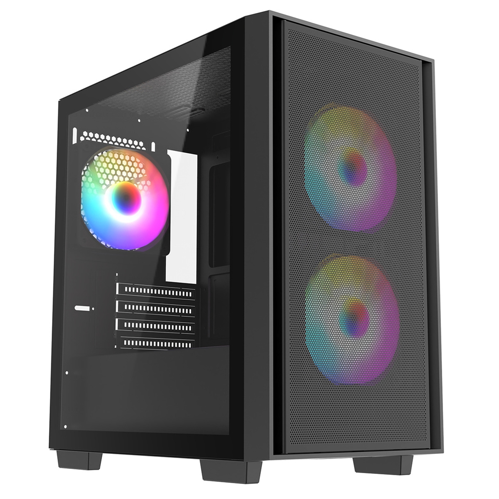 (image for) RGB Gaming Build - AMD Ryzen 5 6 Core 12 Thread, 3.60GHz (4.10GHz Boost), 16GB RAM, 512GB SSD, MSI RTX 3060 Graphics, Wi-Fi Gaming PC