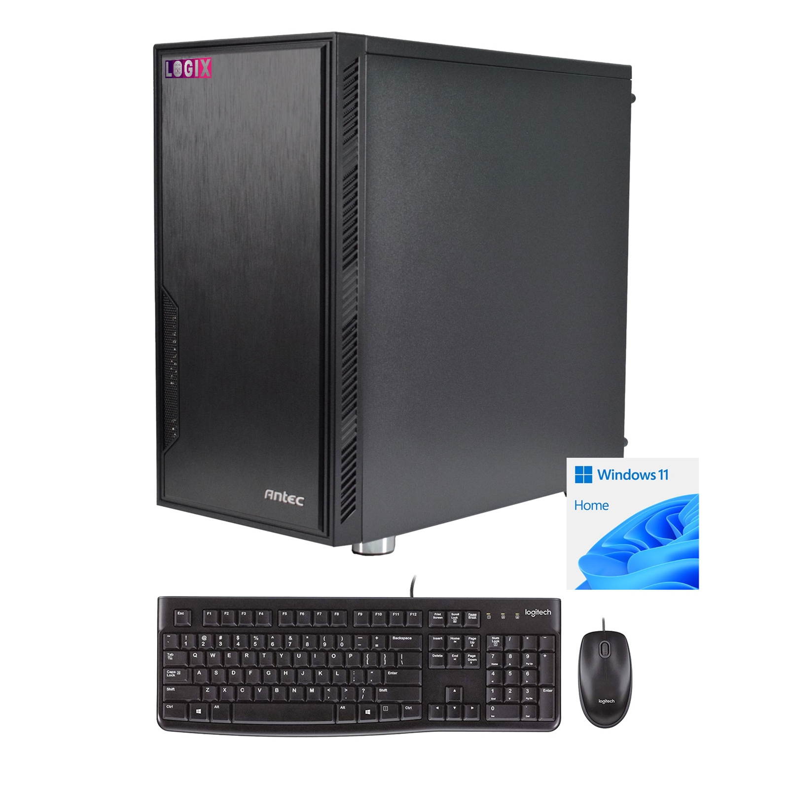 (image for) LOGIX Intel i7-12700 2.10GHz (4.90GHz Boost) 12 Core 20 threads. 16GB Kingston RAM, 1TB Kingston NVMe, Wi-Fi 6, Windows 11 Home + FREE Keyboard & Mouse - Full 3-Year Parts & Collection Warranty