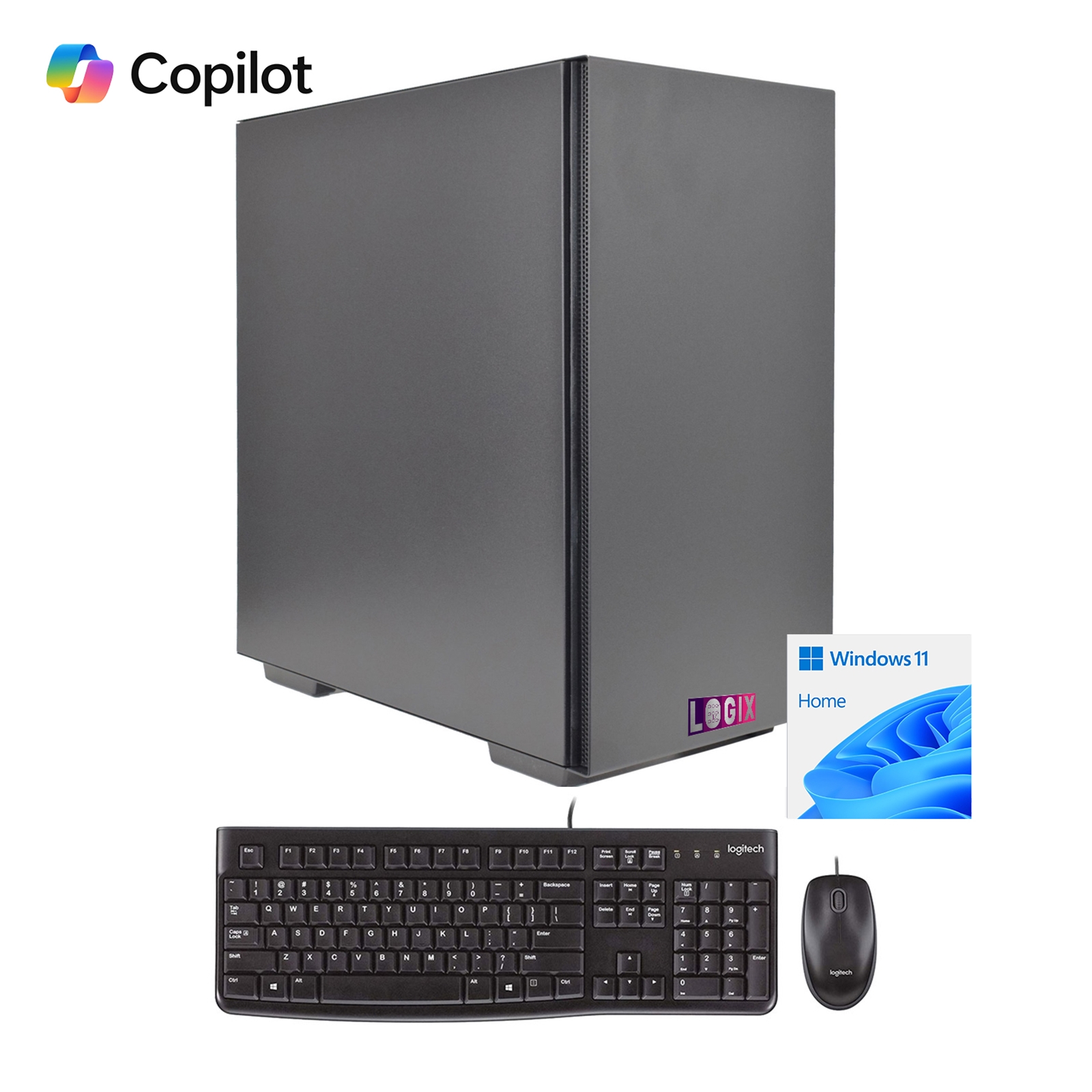 (image for) LOGIX Intel i7-14700 2.10GHz (5.30GHz Boost) 20 Core 28 threads. 32GB Kingston RAM, 1TB Kingston NVMe, Wi-Fi 6, Windows 11 Home + FREE Keyboard & Mouse